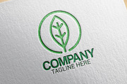 Green Leaf Company Logo, a Branding & Logo Template by Medianeka (Thumbnail 1 of 5)