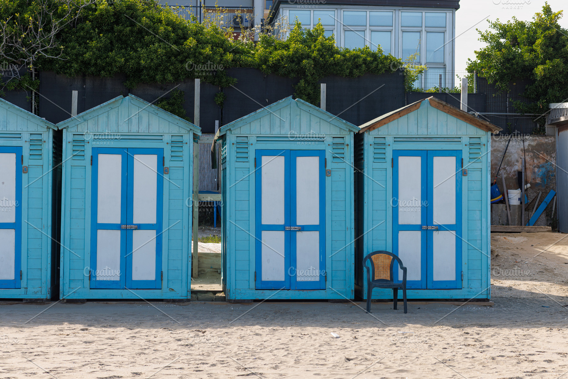 Beach Huts, Venice Lido, an Architecture Photo by Bepslabor