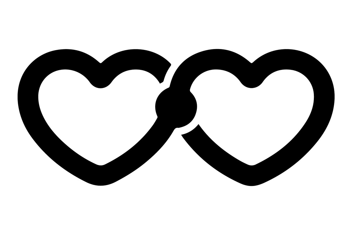 Couple Love Heart Silhouette, an Object Graphic by Gfx_Store (Photo 4 of 16)