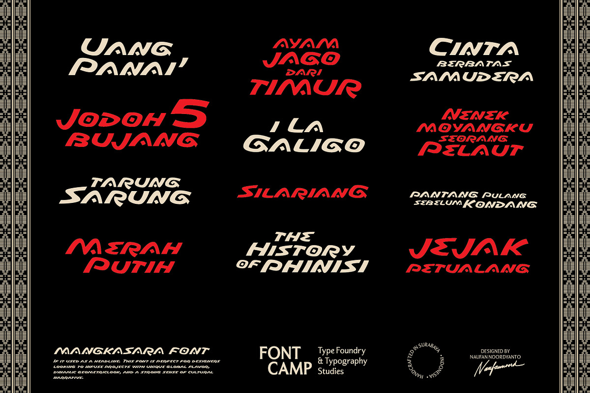 Mangkasara Font, a Font by Fontcamp Type Foundry (Photo 11 of 14)