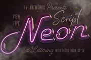 SALE Neon Lettering Super Bundle, a Graphic by TVartworks (Thumbnail 23 of 27)