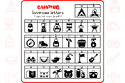 Camping Icons - Dingbat Font, a Symbol Font by WADLEN (Thumbnail 3 of 7)