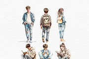 Teenage boy clipart, a Person Illustration by Invite to Clipart (Thumbnail 5 of 7)