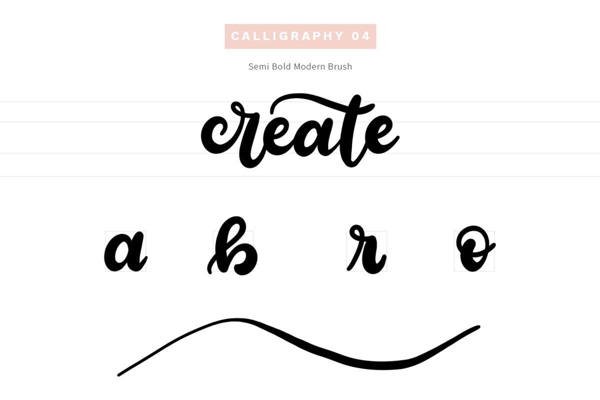 Sketchbook Brushes 1: Calligraphy preview 5