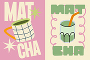 Matcha vector illustration Bundle, a Food Illustration by Luamor (Thumbnail 4 of 10)