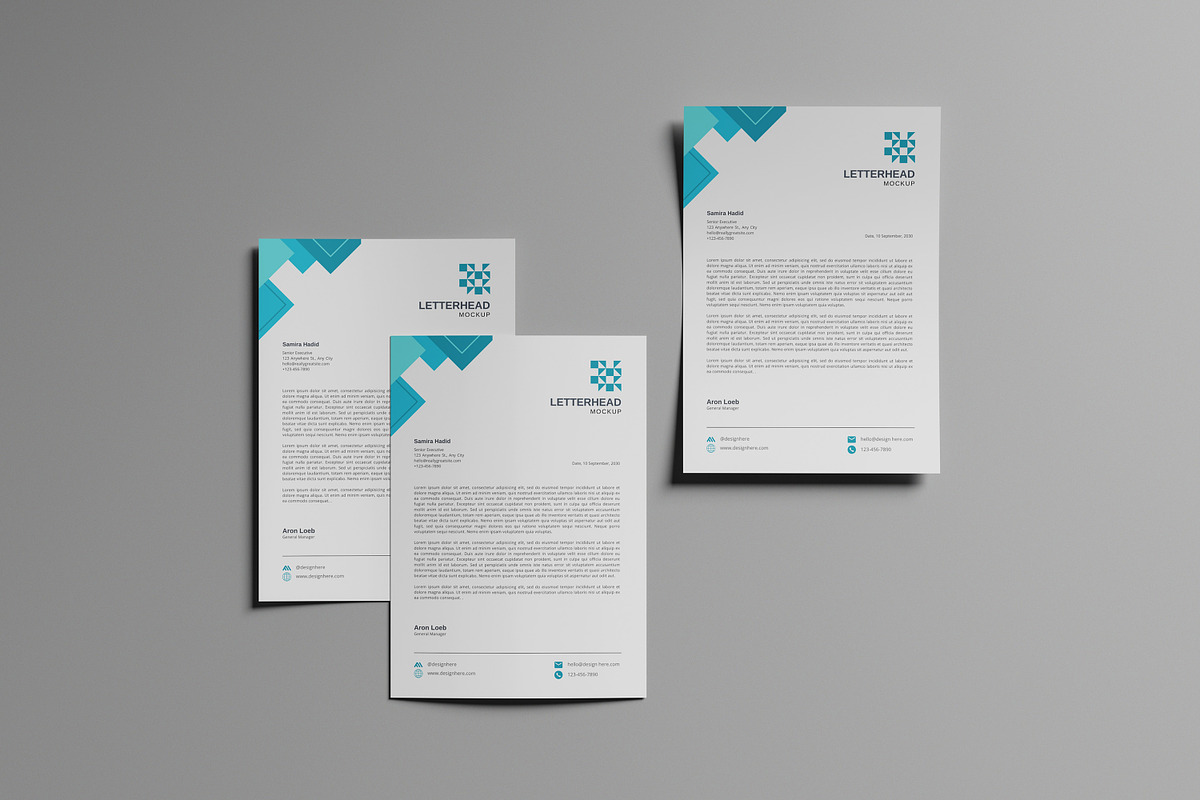 High Quality Letterhead Mockup, a Product Mockup by AKMAL STUDIO (Photo 9 of 9)