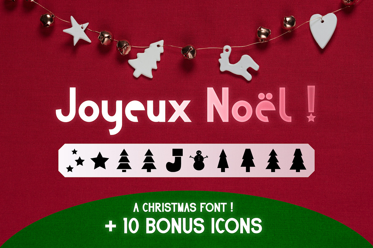 Christmas Tree Font SVG Bonus Icons, a Font by InkCloudDesign (Photo 1 of 6)