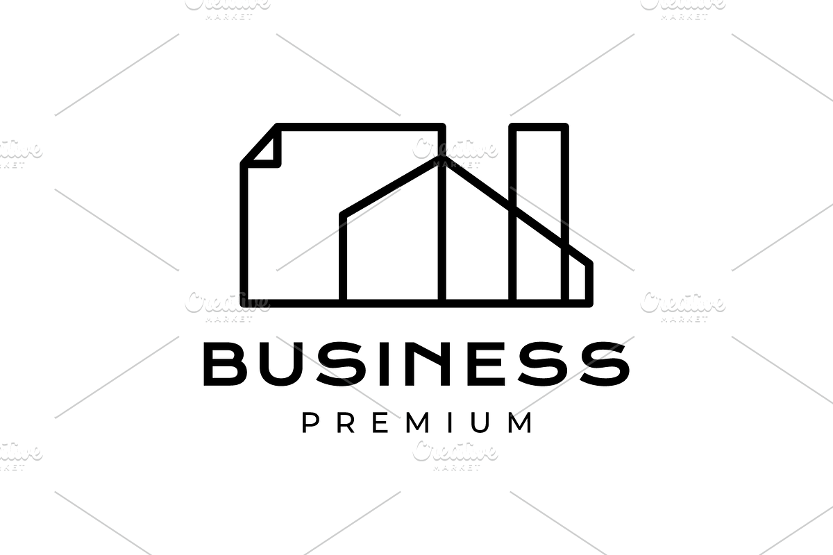 house architecture logo design, a Branding & Logo Template by devastd