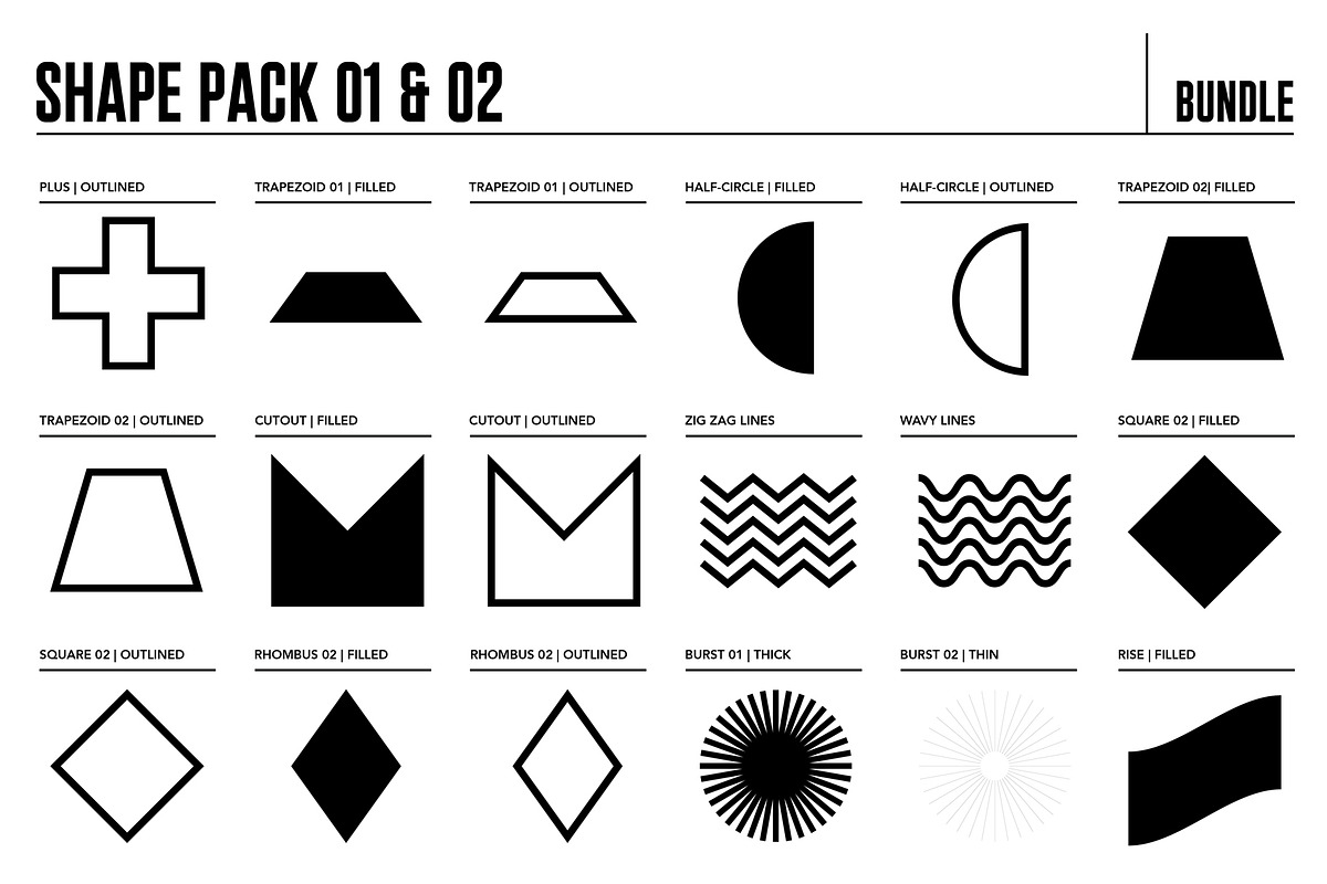 81 Shapes Brush Bundle for Procreate, a Brush Add-On by Quiver Supply Co. (Photo 11 of 13)