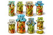 Illustration with canned vegetables, a Food Illustration by Melniklenart (Thumbnail 2 of 2)