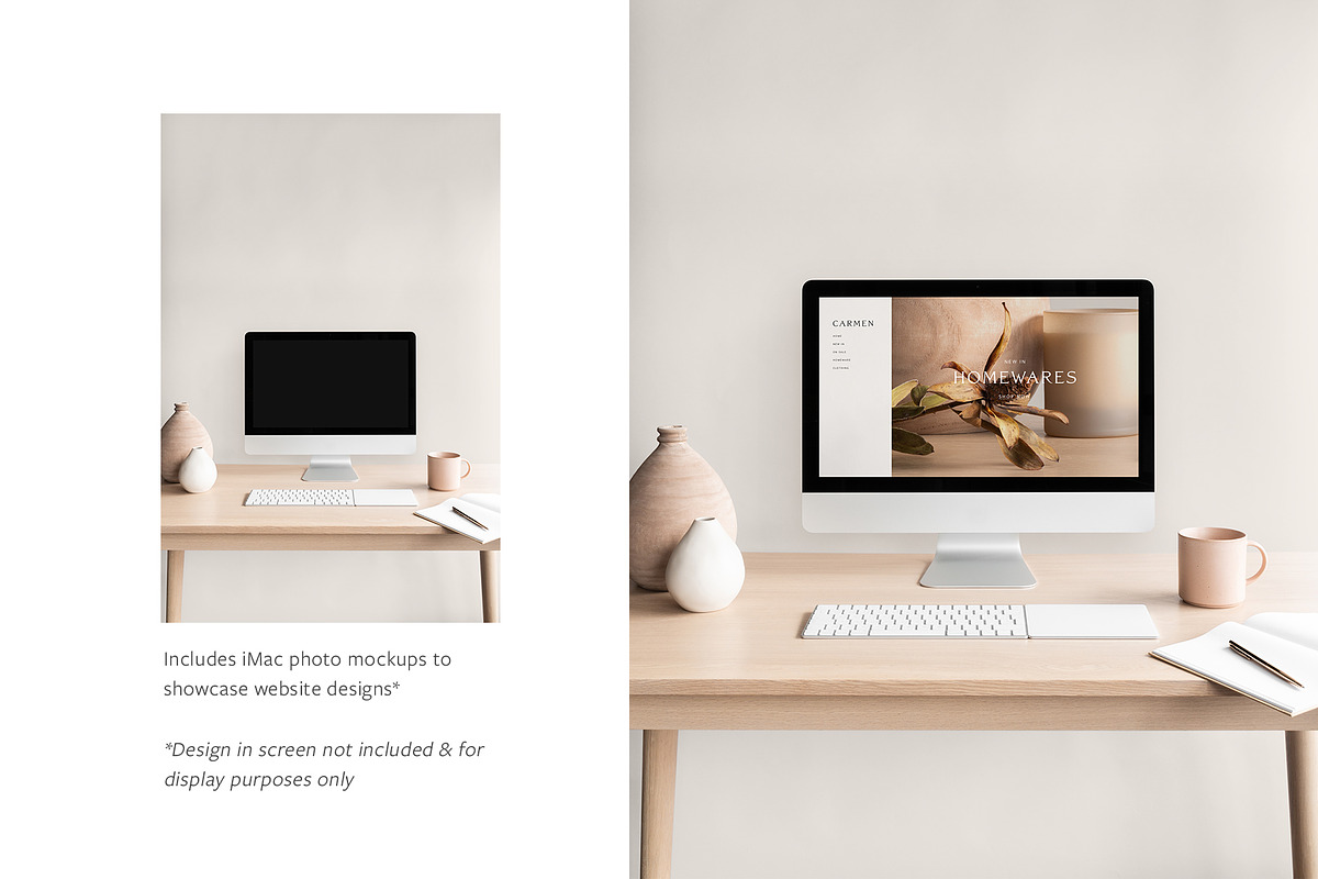 Carmen Photo Mockup Bundle, a Mac Mockup by Moyo Studio (Photo 7 of 15)