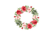 Romantic Rose Wreath Clipart Set, an Object Graphic by Designs_River (Thumbnail 1 of 13)
