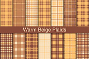 #266 Warm Beige Plaids, a Pattern Graphic by Plaid4You (Thumbnail 1 of 5)