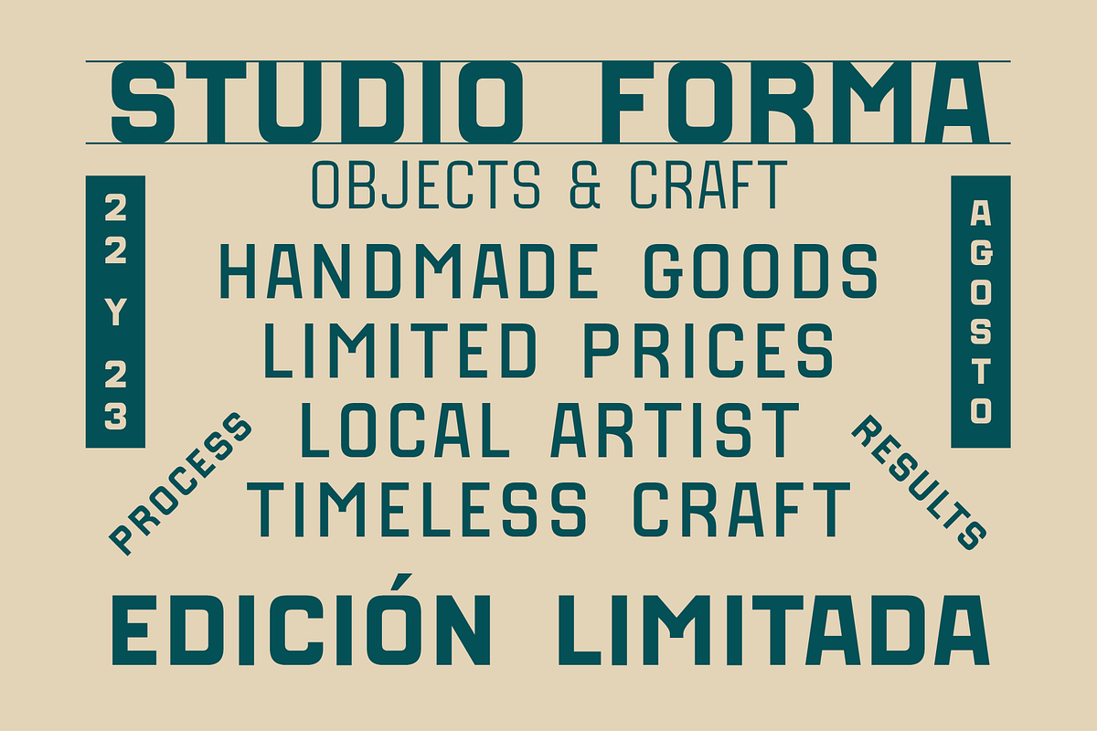 SFC Rimowa Family, a Sans Serif Font by Skilline Supply Co. (Photo 3 of 8)