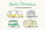 Retro Caravan Illustrations - Set 3, an Illustration by the cabin supply co (Thumbnail 1 of 3)