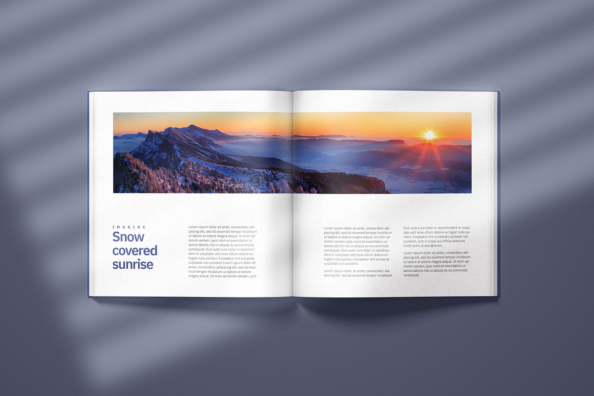 Square Catalogue, Magazine Mockup, a Print Template by Deeplab (Photo 14 of 17)