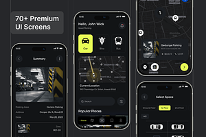 Filllo Parking Space Booking App UI