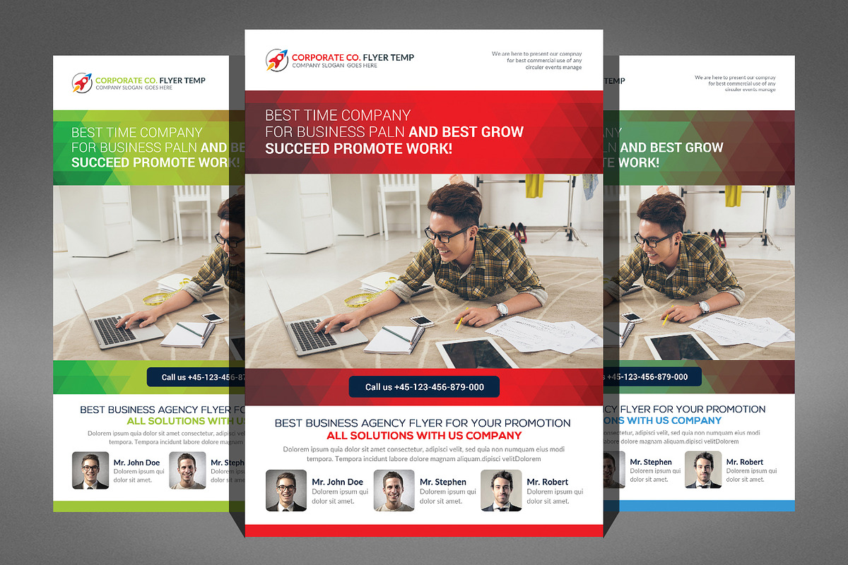 66 Corporates Flyers Bundle, a Flyer Template by Graphic Templates (Photo 29 of 67)