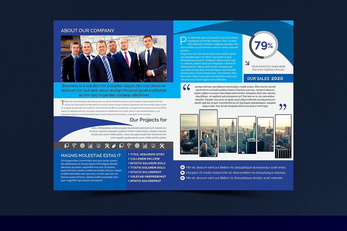 Company Bi-Fold Brochure, a Brochure Template by artico (Photo 3 of 5)