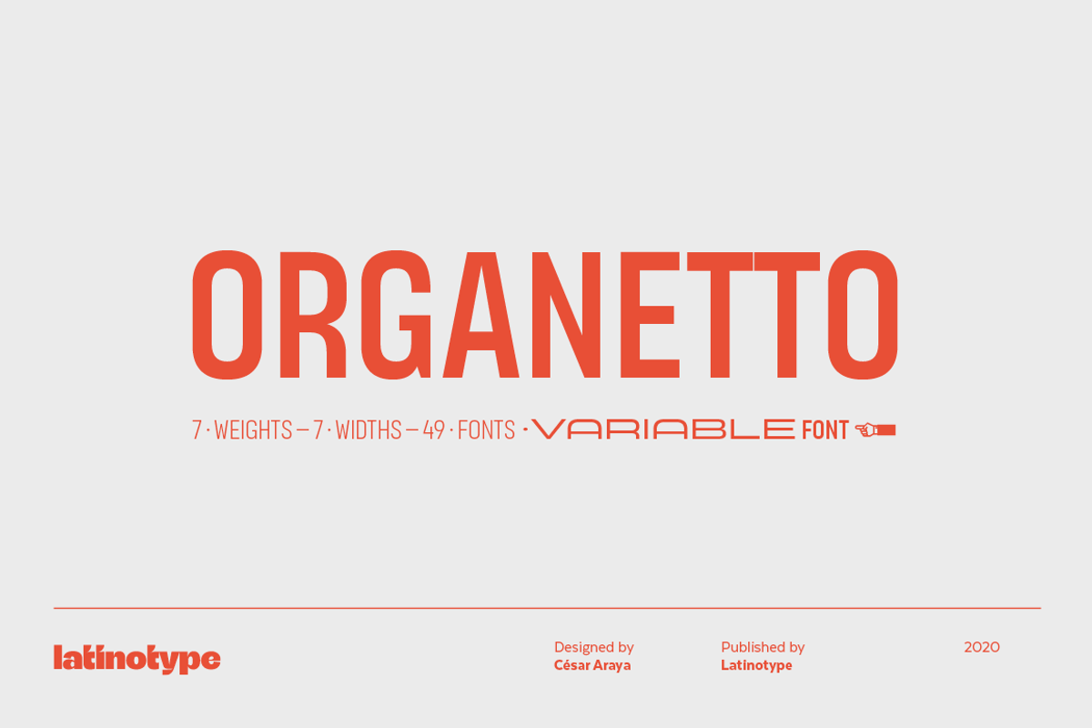 Organetto, a Sans Serif Font by Latinotype (Photo 1 of 15)