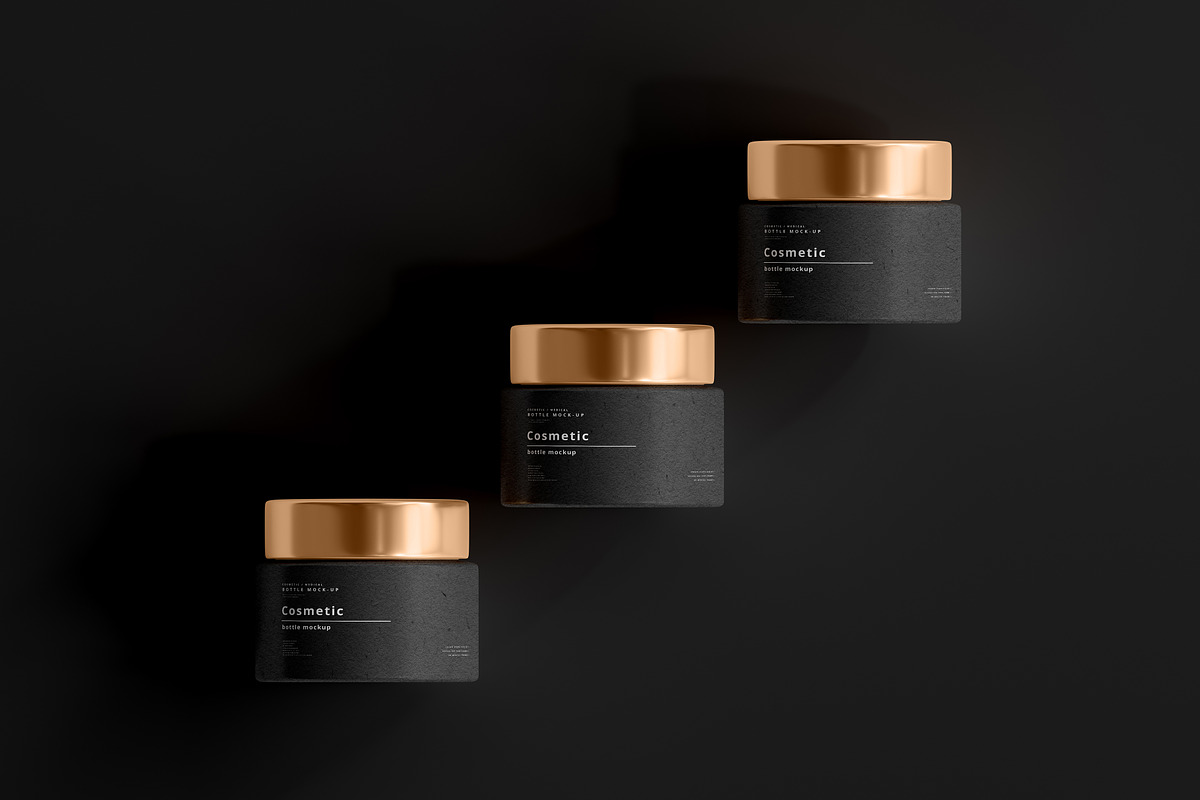 Dark Cosmetic Branding Mockups, a Cups & Container Mockup by pmvch (Photo 70 of 86)