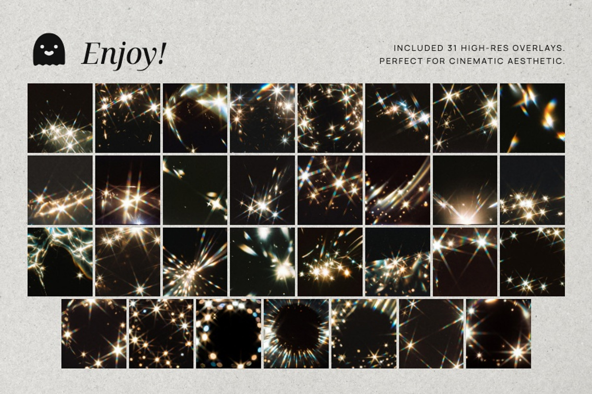 Chromatic Star Sparkle Overlays, a Texture Graphic by PhotoSpirit (Photo 8 of 8)