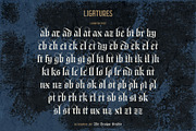 Braysilk Typeface, a Blackletter Font by alit design (Thumbnail 17 of 22)