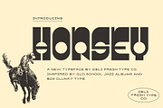 Horsey: A Big Clunky Typeface, a Sans Serif Font by DeliFreshTypeCo. (Thumbnail 1 of 4)
