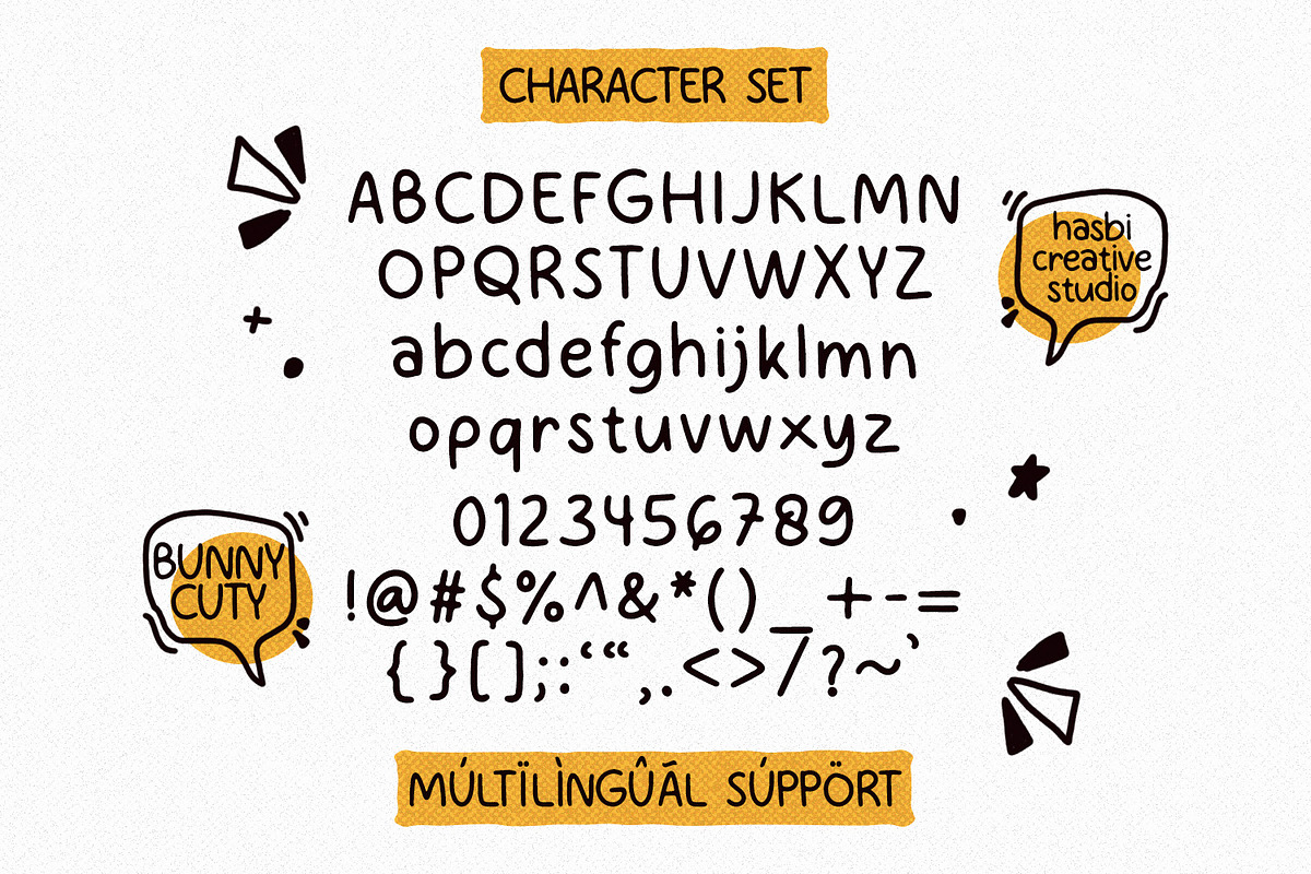 Bunny Cuty Display, a Font by Hasbi Creative (Photo 8 of 9)