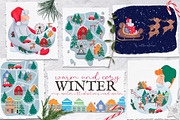 Warm and Cozy Winter. Graphic set, an Illustration by CallMeStasia (Thumbnail 1 of 11)