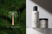 Boho palm logos, a Graphic by karnofff (Thumbnail 2 of 6)