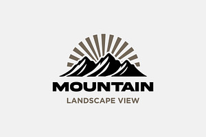 Mountain Peak Summit Nature Logo, a Branding & Logo Template by funpixel
