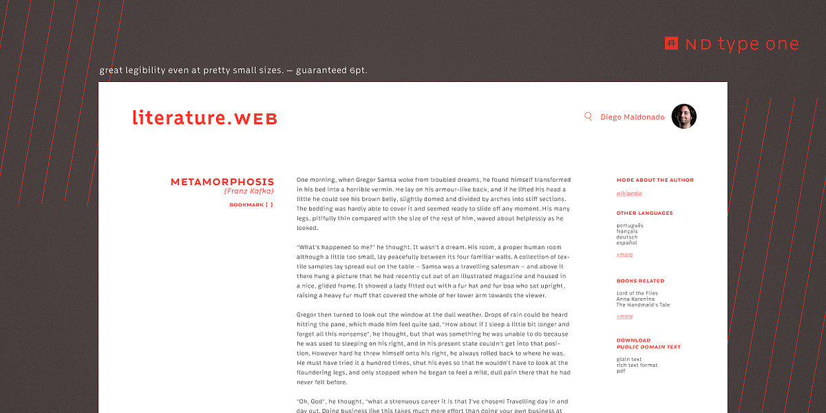 nd type one, a Sans Serif Font by Notdef Type (Photo 9 of 12)