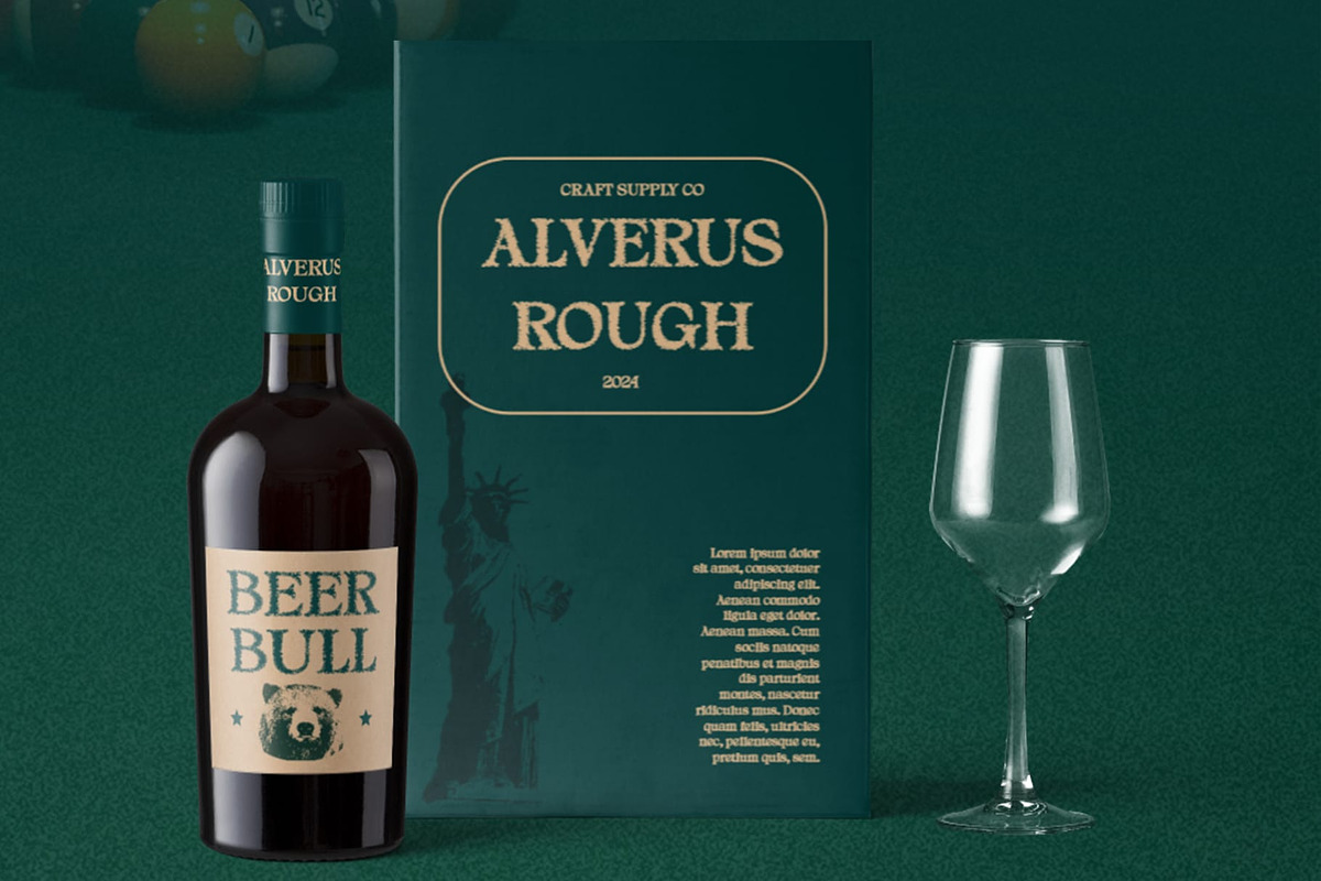Alvinus Unfocus, a Serif Font by Craft Supply Co. (Photo 4 of 8)