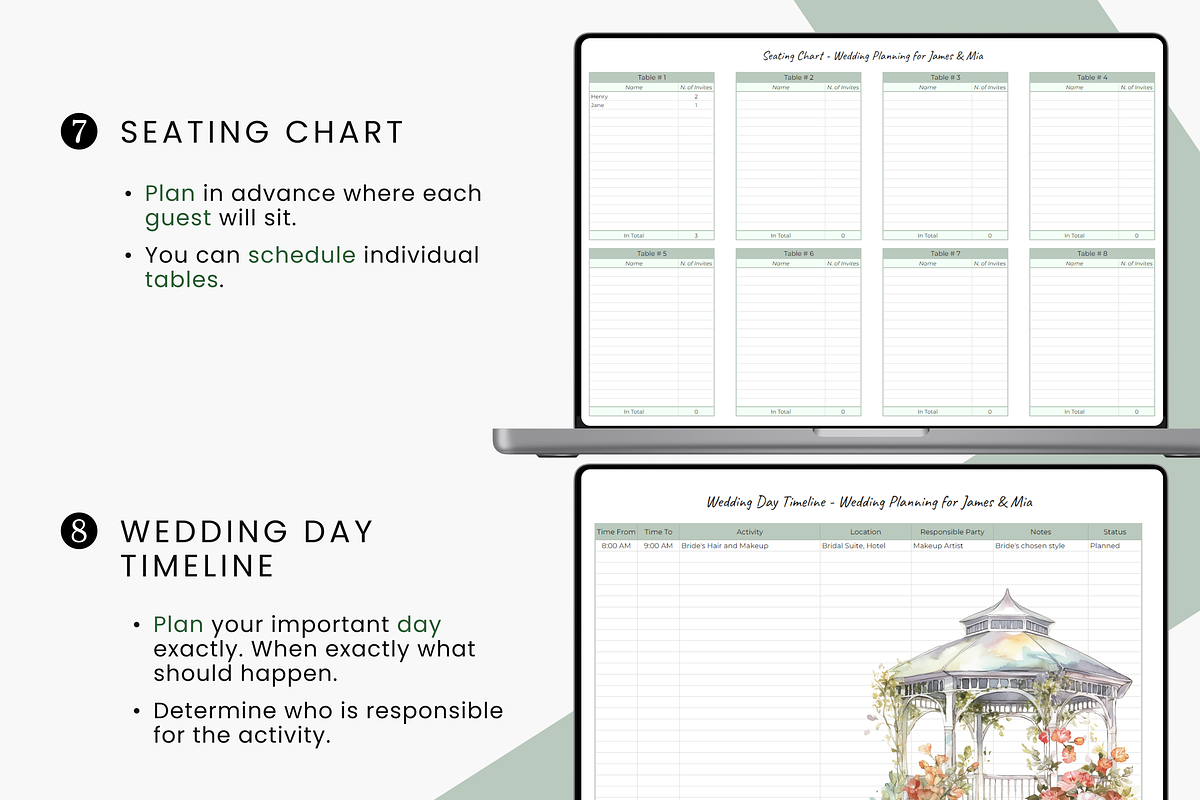 Wedding Planner Spreadsheet, a Templates & Theme by MondaySpark (Photo 5 of 7)