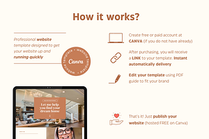 Realtor Kyrie Website Template Canva