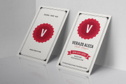 Clean Vintage Business Card, a Business Card Template by Verazo (Thumbnail 2 of 4)