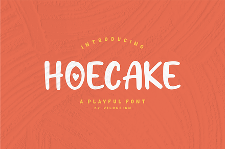 Hoecake a Playful Display Font