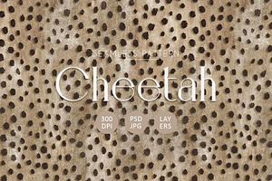 Cheetah Fur Print Seamless Pattern