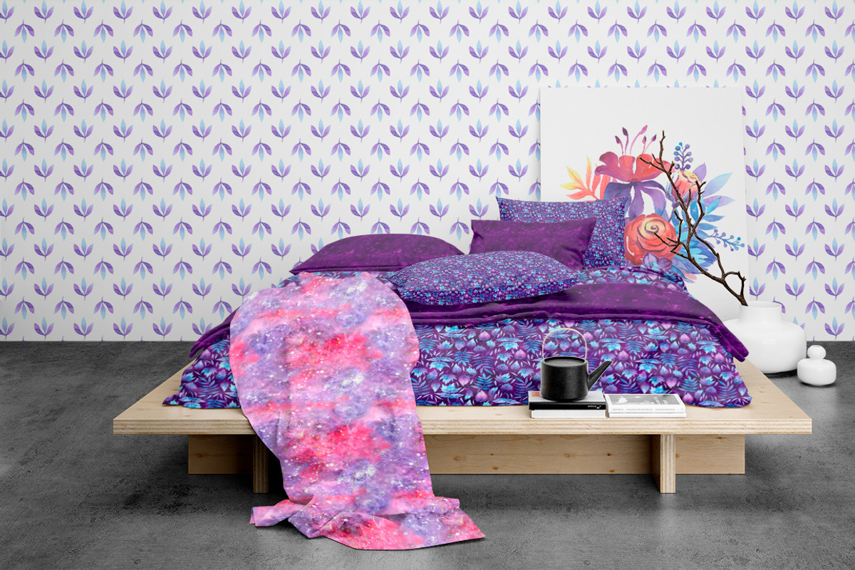 Galaxy floral watercolor collection, a Texture Illustration by UlitkaStudio (Photo 24 of 27)