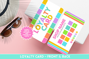 Colorful Loyalty Card - 2 Sides