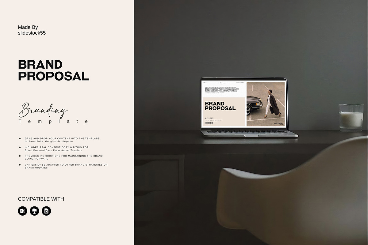 Brand Proposal Template, a Presentation Template by slidestock55 (Photo 2 of 13)