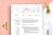 Modern Resume Template Word, a Resume Template by SharpResumeFoundry (Thumbnail 1 of 7)