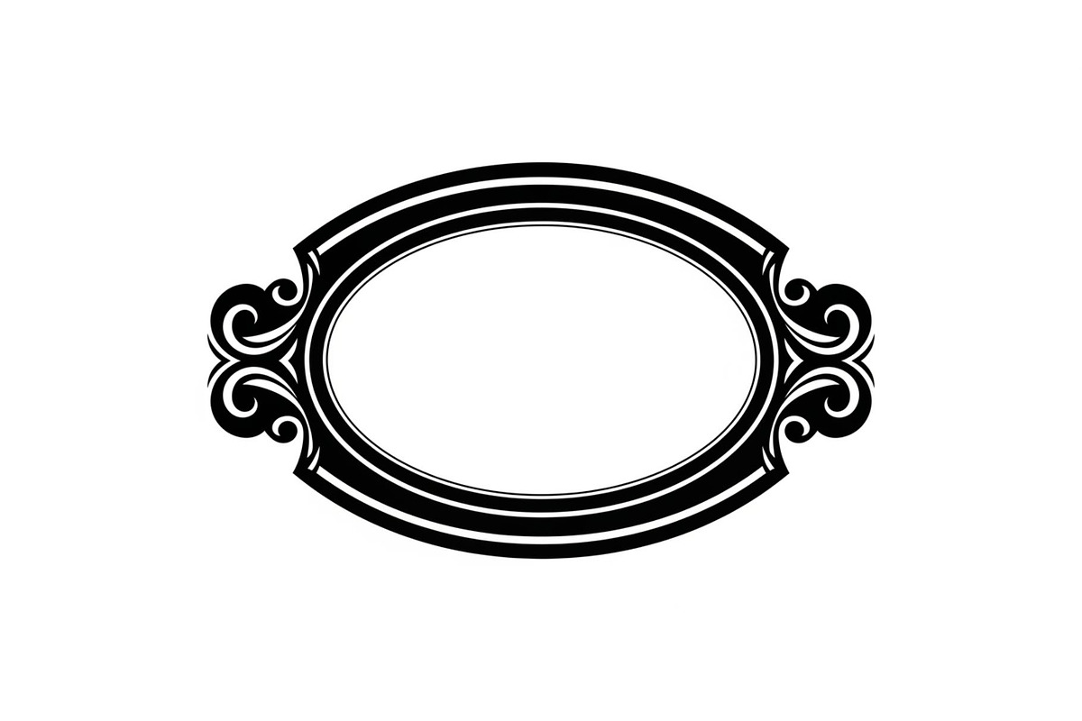 Vintage Oval Frame Vector Bundle, an Illustration by musafir_fashion (Photo 9 of 31)