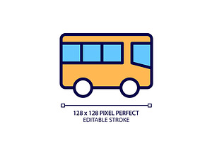 Public transport pixel perfect RGB, an Icon by IMG Visuals