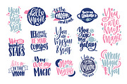 Handwritten romantic lettering, a Decorative Illustration by Good Studio (Thumbnail 1 of 7)
