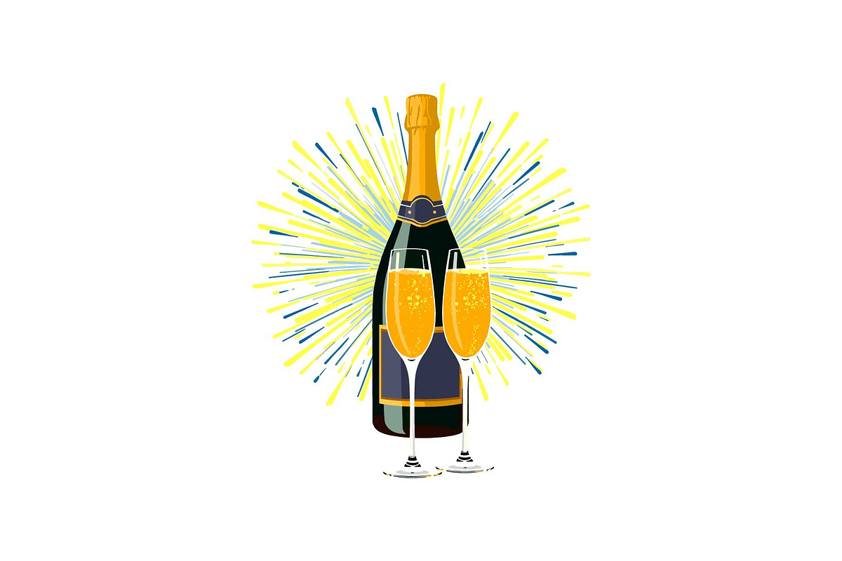 Sparkling Champagne Art Pack, an Object Graphic by Gfx_Store (Photo 11 of 16)