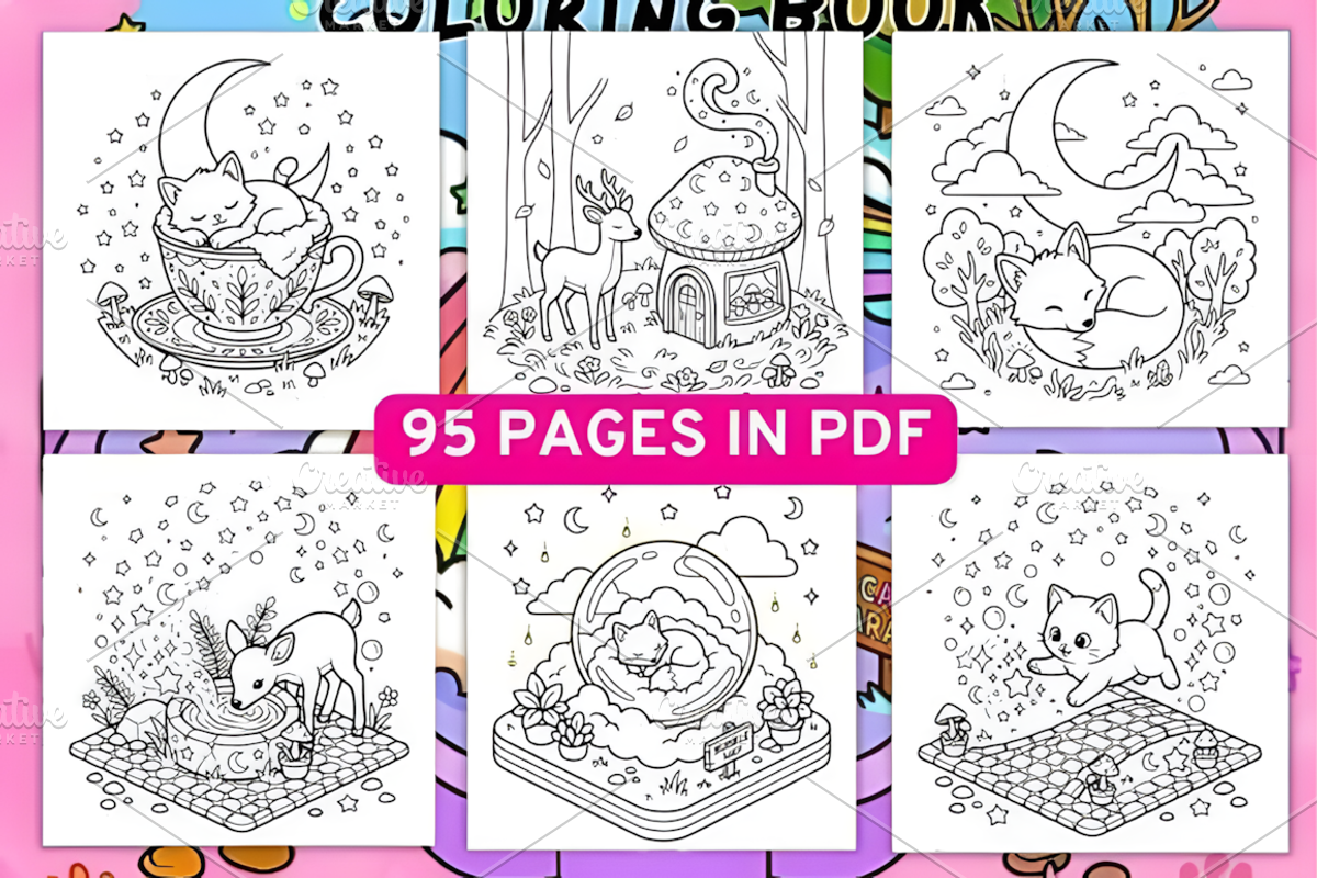 Fantasy Animal Companions Coloring, an Animal Illustration by Design Station (Photo 2 of 3)