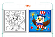 4th of July Bold and Easy Coloring, a Seasonal Illustration by Ink Gallery (Thumbnail 3 of 8)