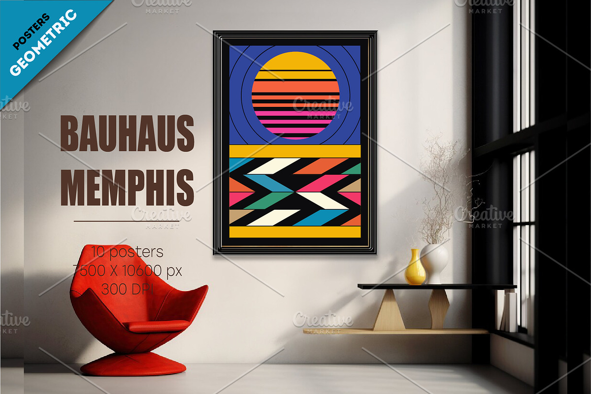 Abstract geometric Bauhaus 02, a Decorative Illustration by KENO Mascots (Photo 3 of 6)
